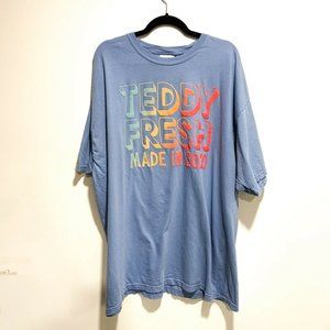 [SOLD] Teddy Fresh Mens Made In 2020 T Shirt Blue Short Sleeves